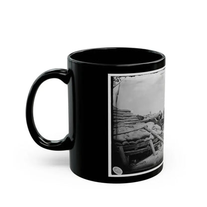 Morris Island, South Carolina. Naval Battery. Two 80-Pounder Whitworths. Breaching Battery Against Fort Sumpter (U.S. Civil War) Black Coffee Mug - Go Mug Yourself