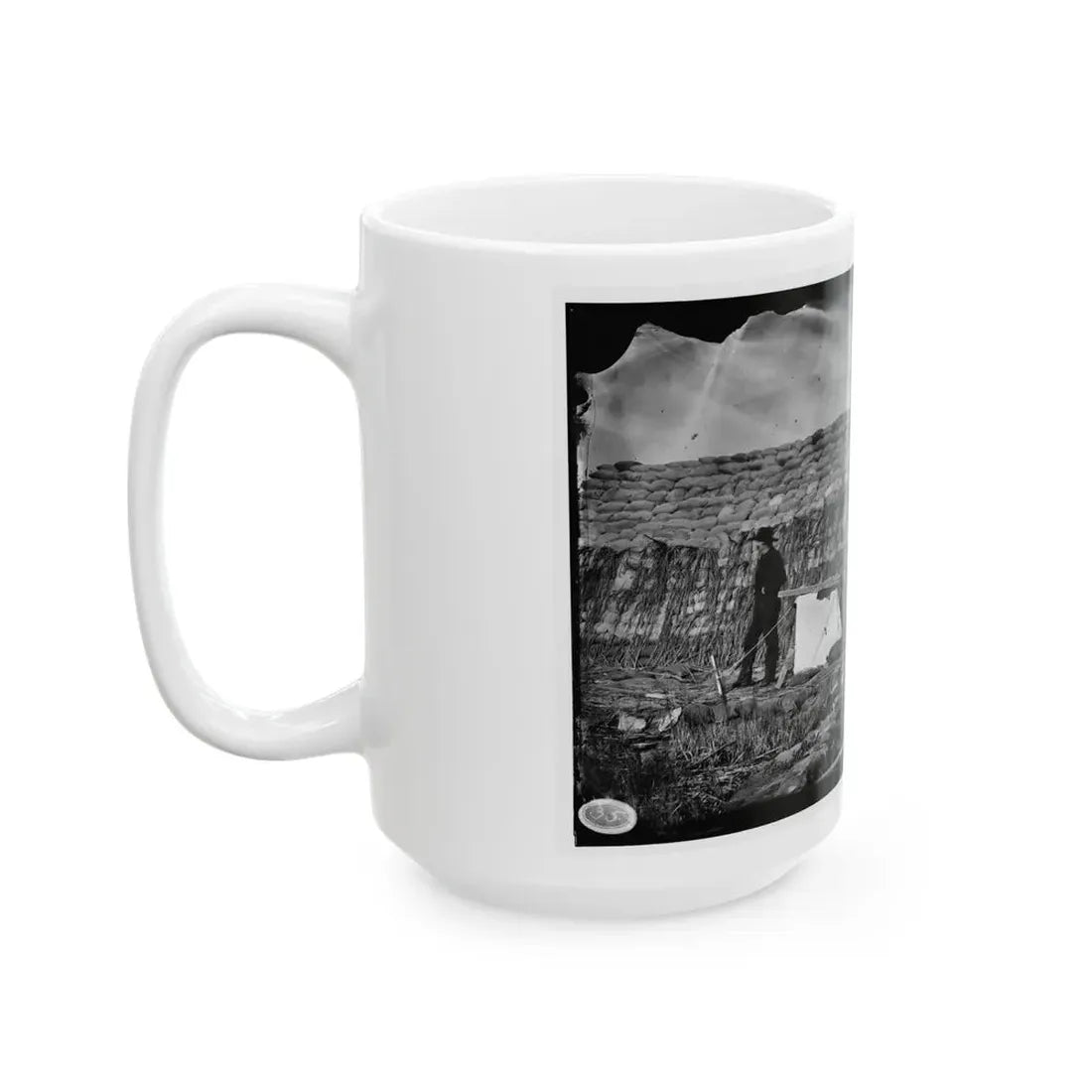 Morris Island, South Carolina. The  Marsh Battery  Or  Swamp Angel  After The Explosion, August 22, 1863 (U.S. Civil War) White Coffee Mug - Go Mug Yourself
