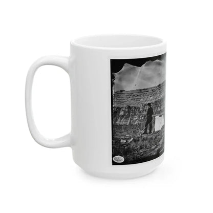Morris Island, South Carolina. The  Marsh Battery  Or  Swamp Angel  After The Explosion, August 22, 1863 (U.S. Civil War) White Coffee Mug - Go Mug Yourself