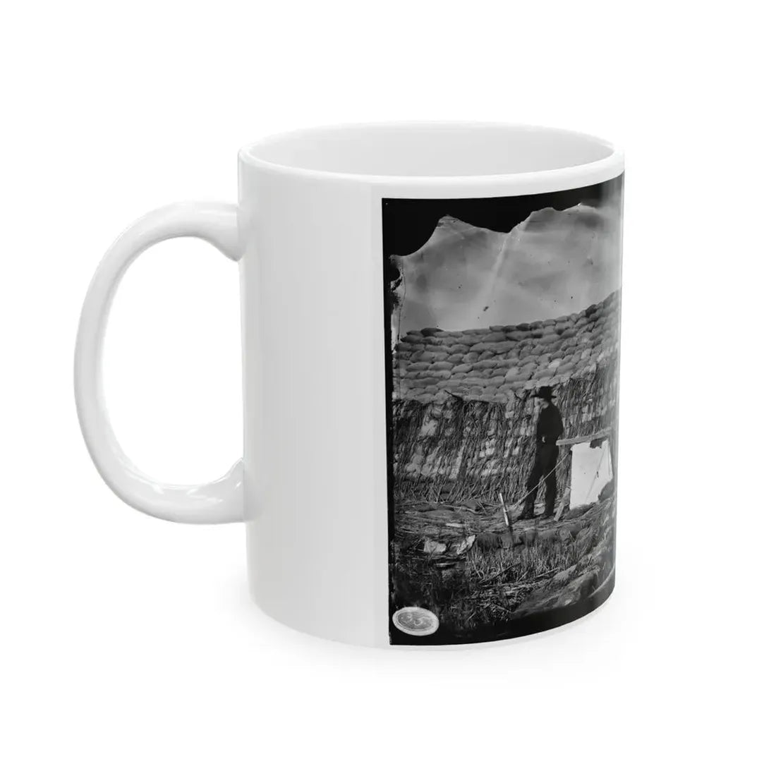 Morris Island, South Carolina. The  Marsh Battery  Or  Swamp Angel  After The Explosion, August 22, 1863 (U.S. Civil War) White Coffee Mug - Go Mug Yourself