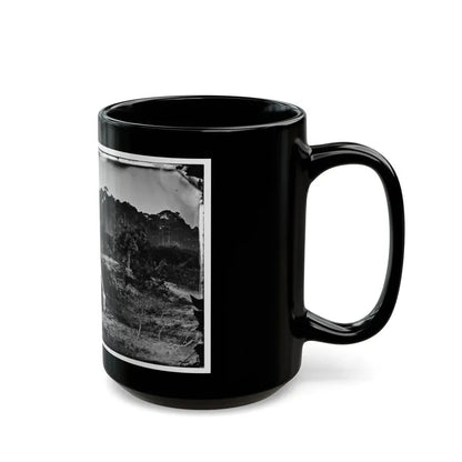 Morris Island, South Carolina. Two Men In Front Of Tent (U.S. Civil War) Black Coffee Mug - Go Mug Yourself