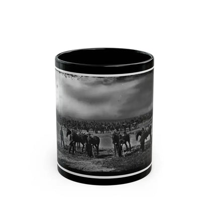 Morris Island, South Carolina. Unidentified Artillery Unit 001 (U.S. Civil War) Black Coffee Mug 11oz - Go Mug Yourself