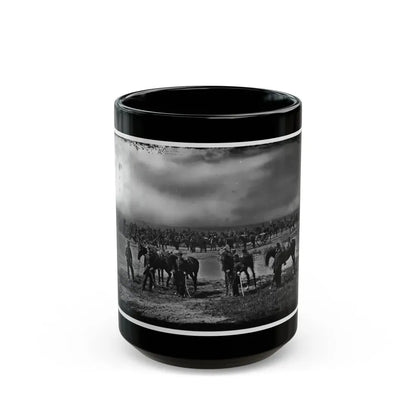 Morris Island, South Carolina. Unidentified Artillery Unit 001 (U.S. Civil War) Black Coffee Mug 15oz - Go Mug Yourself