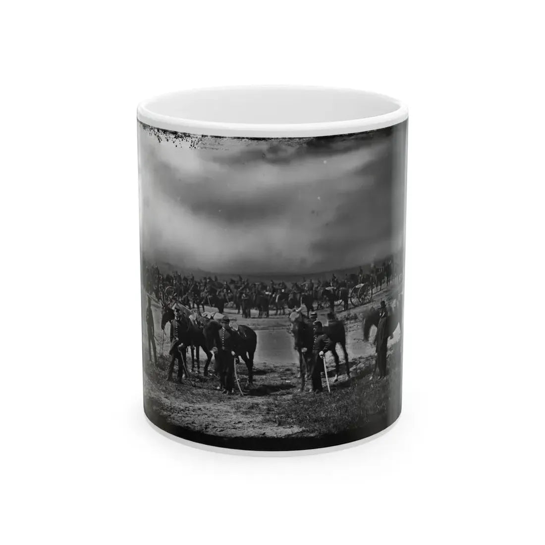 Morris Island, South Carolina. Unidentified Artillery Unit 001 (U.S. Civil War) White Coffee Mug 11oz - Go Mug Yourself