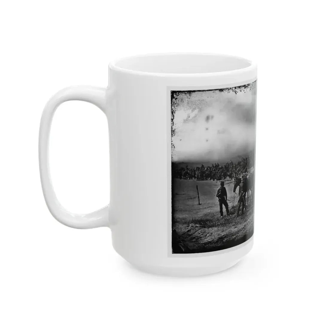 Morris Island, South Carolina. Unidentified Artillery Unit 001 (U.S. Civil War) White Coffee Mug - Go Mug Yourself