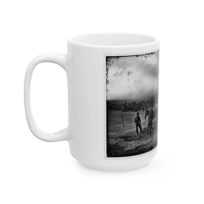 Morris Island, South Carolina. Unidentified Artillery Unit 001 (U.S. Civil War) White Coffee Mug - Go Mug Yourself