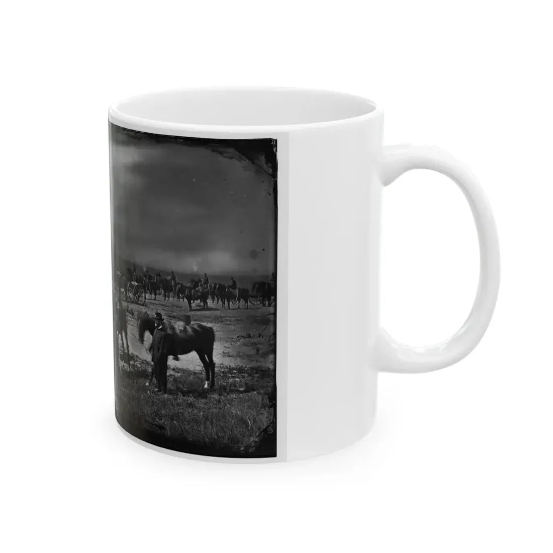Morris Island, South Carolina. Unidentified Artillery Unit 001 (U.S. Civil War) White Coffee Mug - Go Mug Yourself