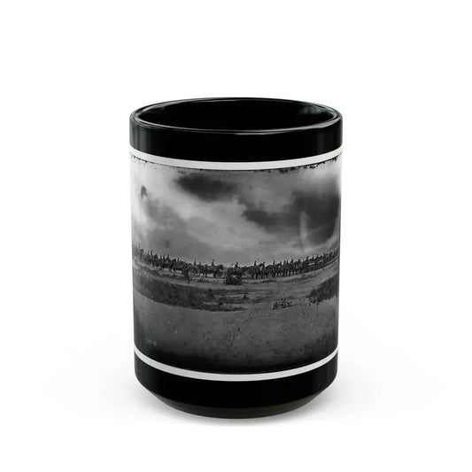 Morris Island, South Carolina. Unidentified Artillery Unit (U.S. Civil War) Black Coffee Mug 15oz - Go Mug Yourself