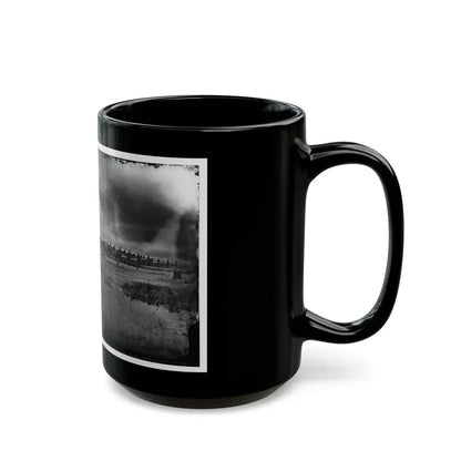 Morris Island, South Carolina. Unidentified Artillery Unit (U.S. Civil War) Black Coffee Mug - Go Mug Yourself
