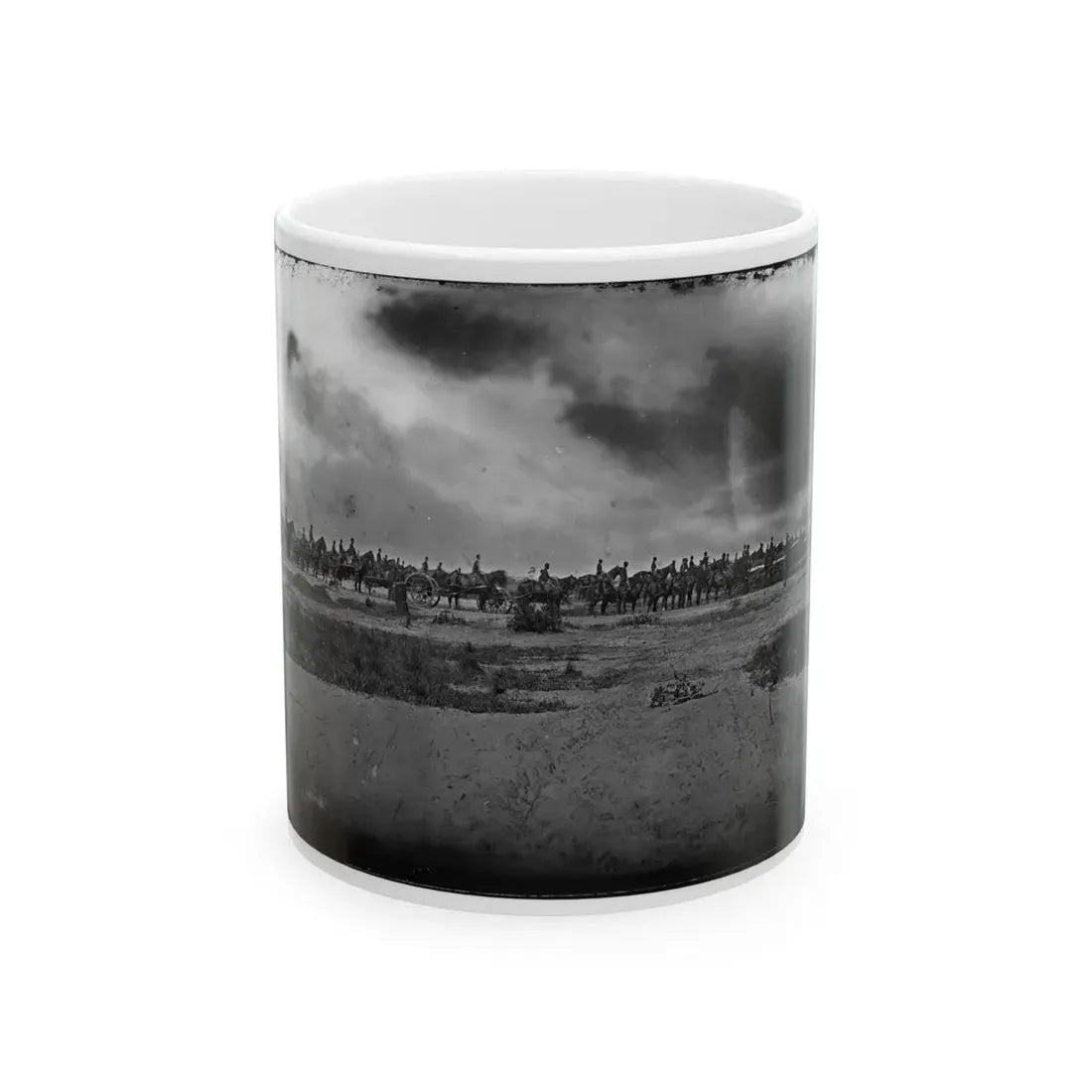 Morris Island, South Carolina. Unidentified Artillery Unit (U.S. Civil War) White Coffee Mug 11oz - Go Mug Yourself
