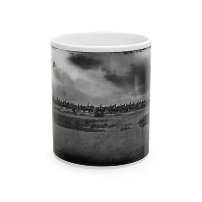 Morris Island, South Carolina. Unidentified Artillery Unit (U.S. Civil War) White Coffee Mug 11oz - Go Mug Yourself
