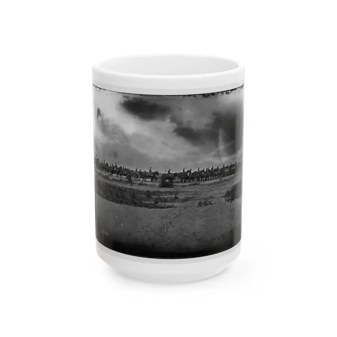 Morris Island, South Carolina. Unidentified Artillery Unit (U.S. Civil War) White Coffee Mug 15oz - Go Mug Yourself
