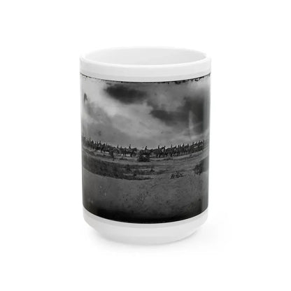 Morris Island, South Carolina. Unidentified Artillery Unit (U.S. Civil War) White Coffee Mug 15oz - Go Mug Yourself