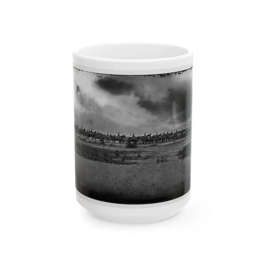 Morris Island, South Carolina. Unidentified Artillery Unit (U.S. Civil War) White Coffee Mug 15oz - Go Mug Yourself