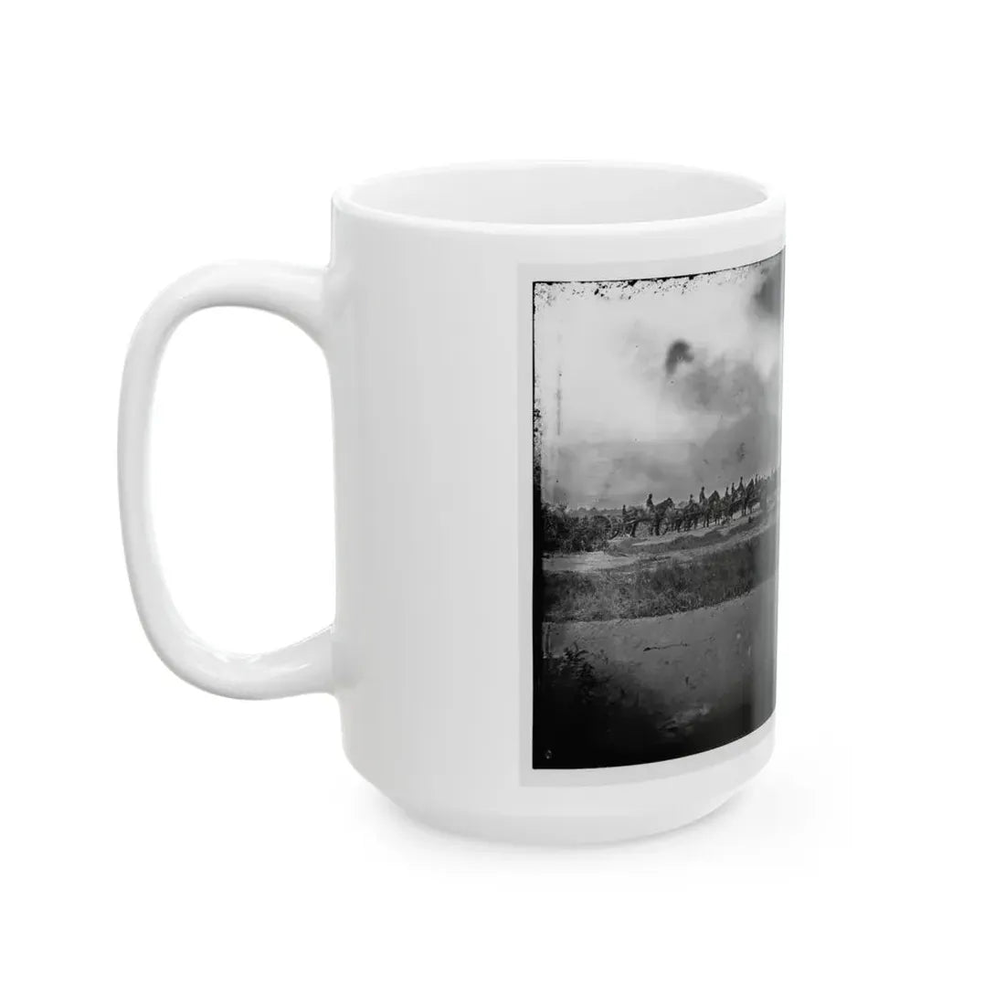 Morris Island, South Carolina. Unidentified Artillery Unit (U.S. Civil War) White Coffee Mug - Go Mug Yourself