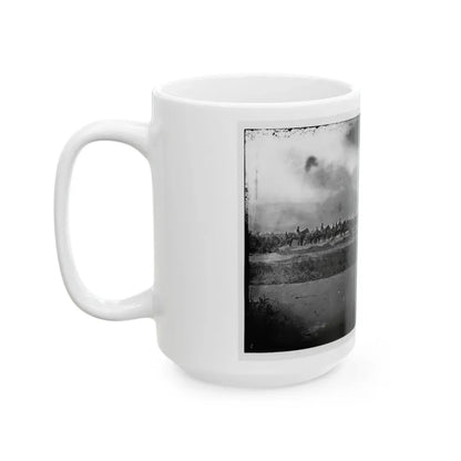 Morris Island, South Carolina. Unidentified Artillery Unit (U.S. Civil War) White Coffee Mug - Go Mug Yourself