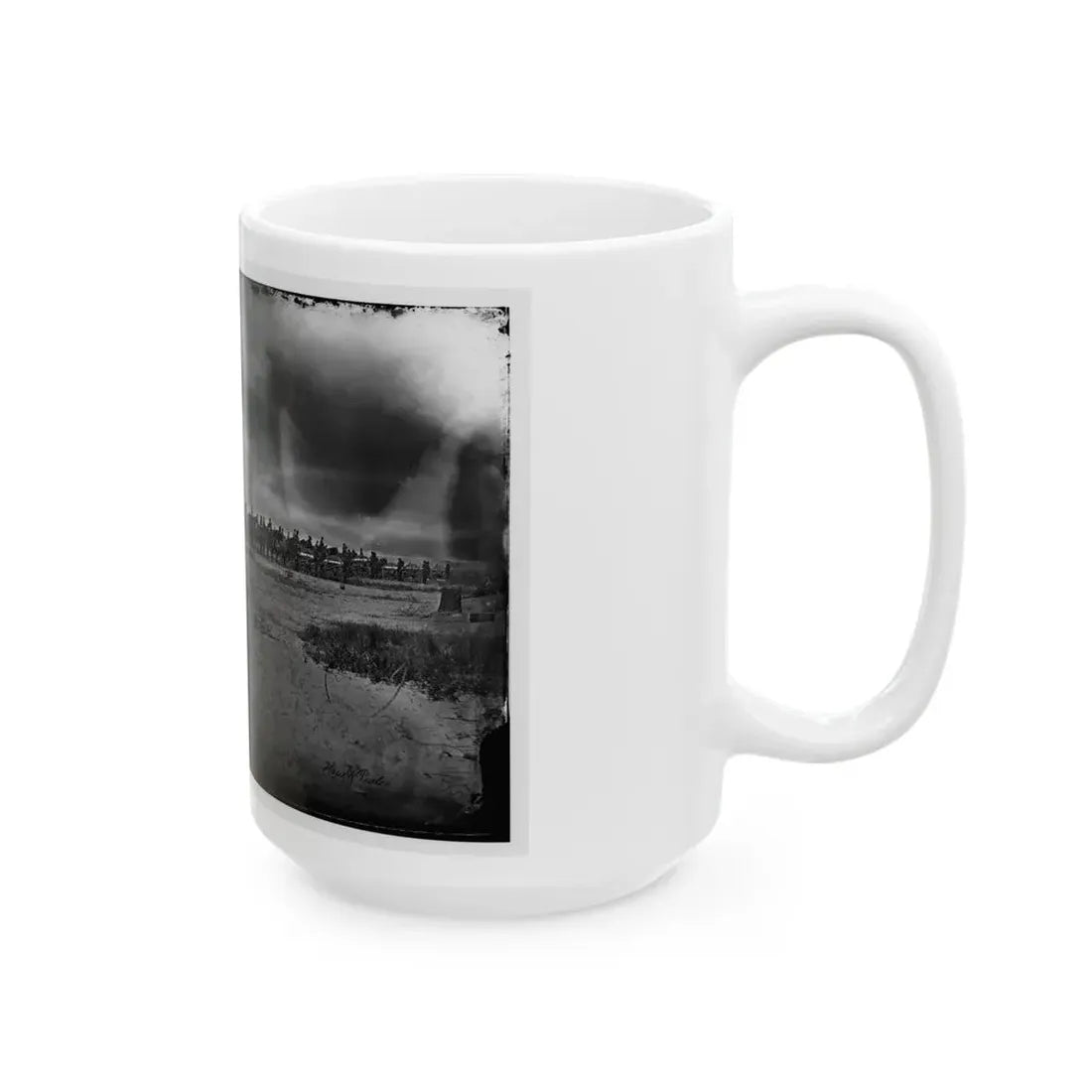 Morris Island, South Carolina. Unidentified Artillery Unit (U.S. Civil War) White Coffee Mug - Go Mug Yourself