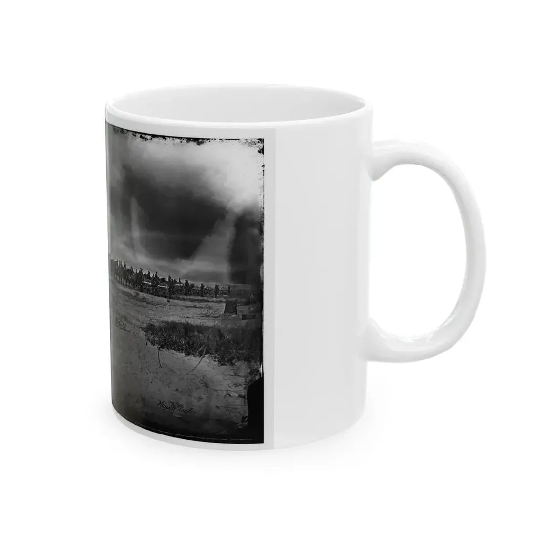 Morris Island, South Carolina. Unidentified Artillery Unit (U.S. Civil War) White Coffee Mug - Go Mug Yourself