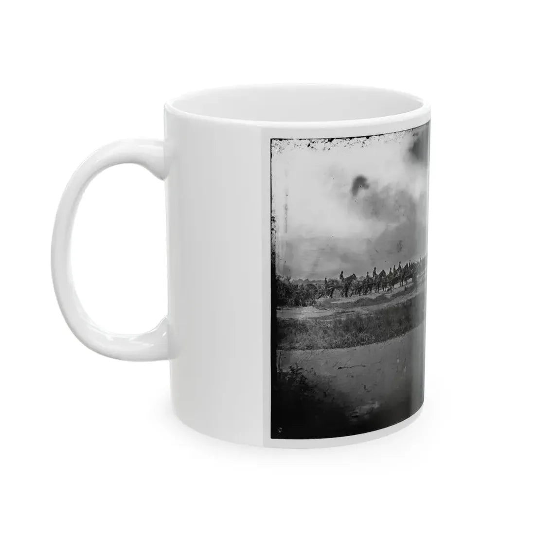 Morris Island, South Carolina. Unidentified Artillery Unit (U.S. Civil War) White Coffee Mug - Go Mug Yourself