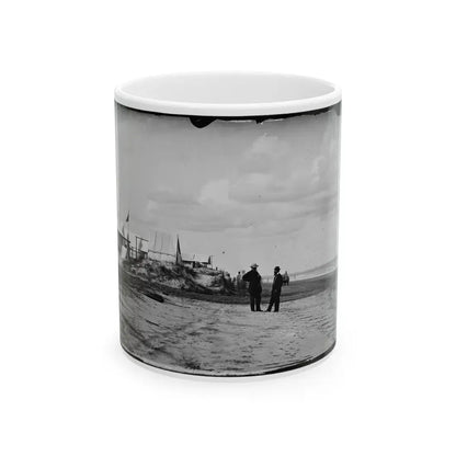Morris Island, South Carolina. Unidentified Camp 001 (U.S. Civil War) White Coffee Mug 11oz - Go Mug Yourself