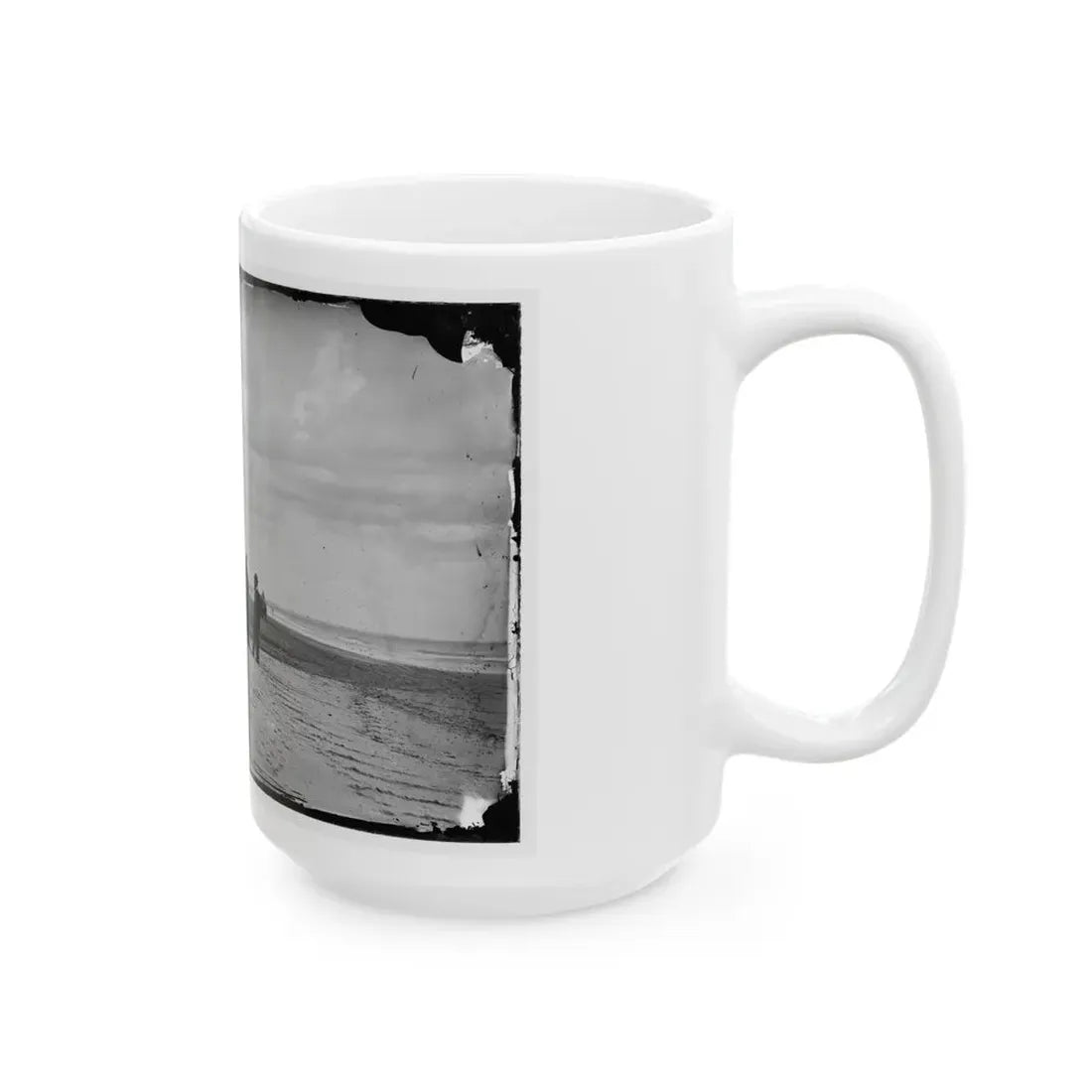 Morris Island, South Carolina. Unidentified Camp 001 (U.S. Civil War) White Coffee Mug - Go Mug Yourself