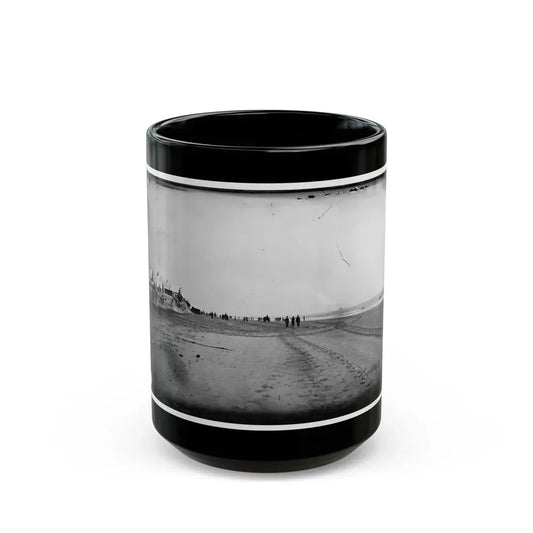 Morris Island, South Carolina. Unidentified Camp 002 (U.S. Civil War) Black Coffee Mug 15oz - Go Mug Yourself