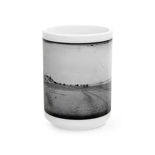 Morris Island, South Carolina. Unidentified Camp 002 (U.S. Civil War) White Coffee Mug 15oz - Go Mug Yourself