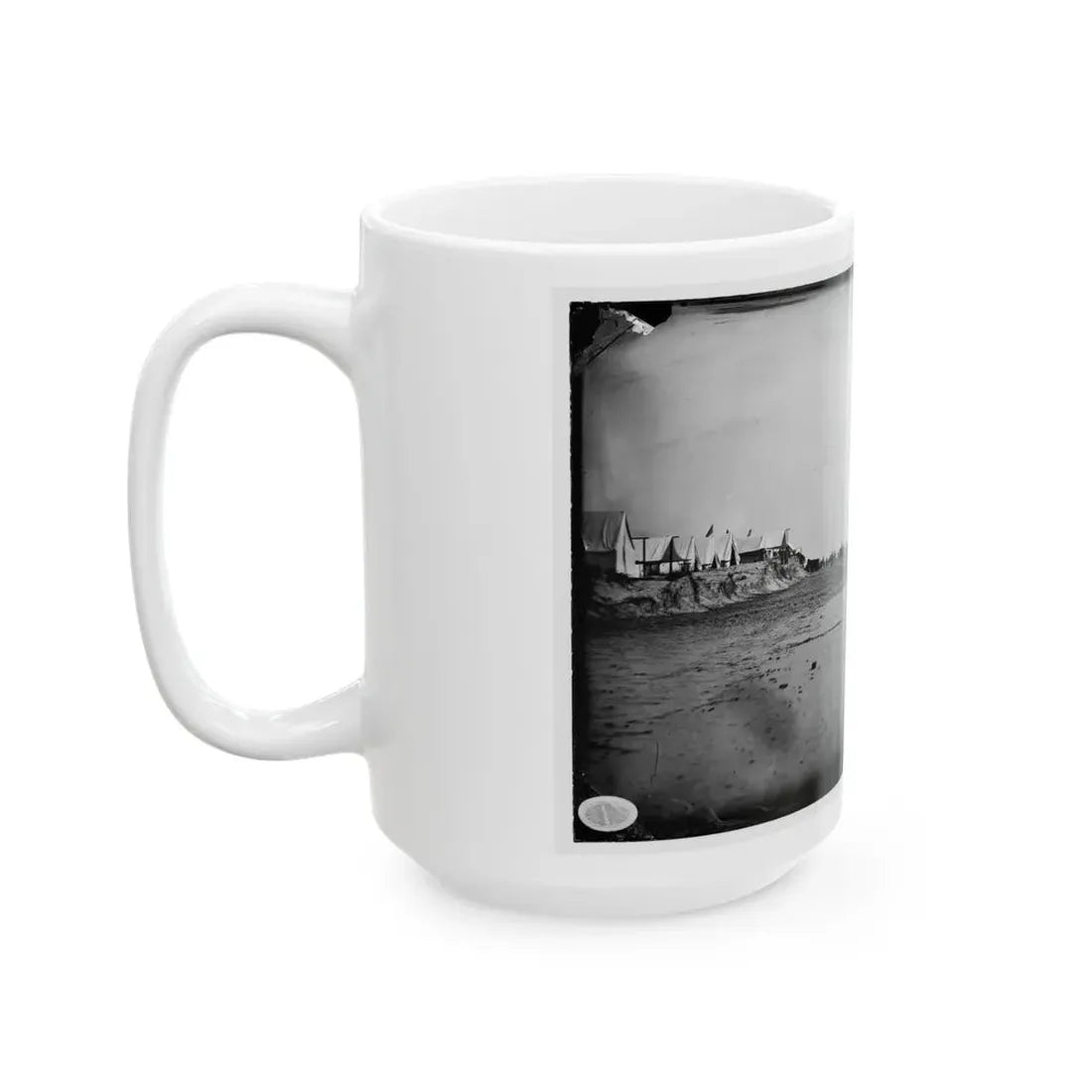 Morris Island, South Carolina. Unidentified Camp 002 (U.S. Civil War) White Coffee Mug - Go Mug Yourself