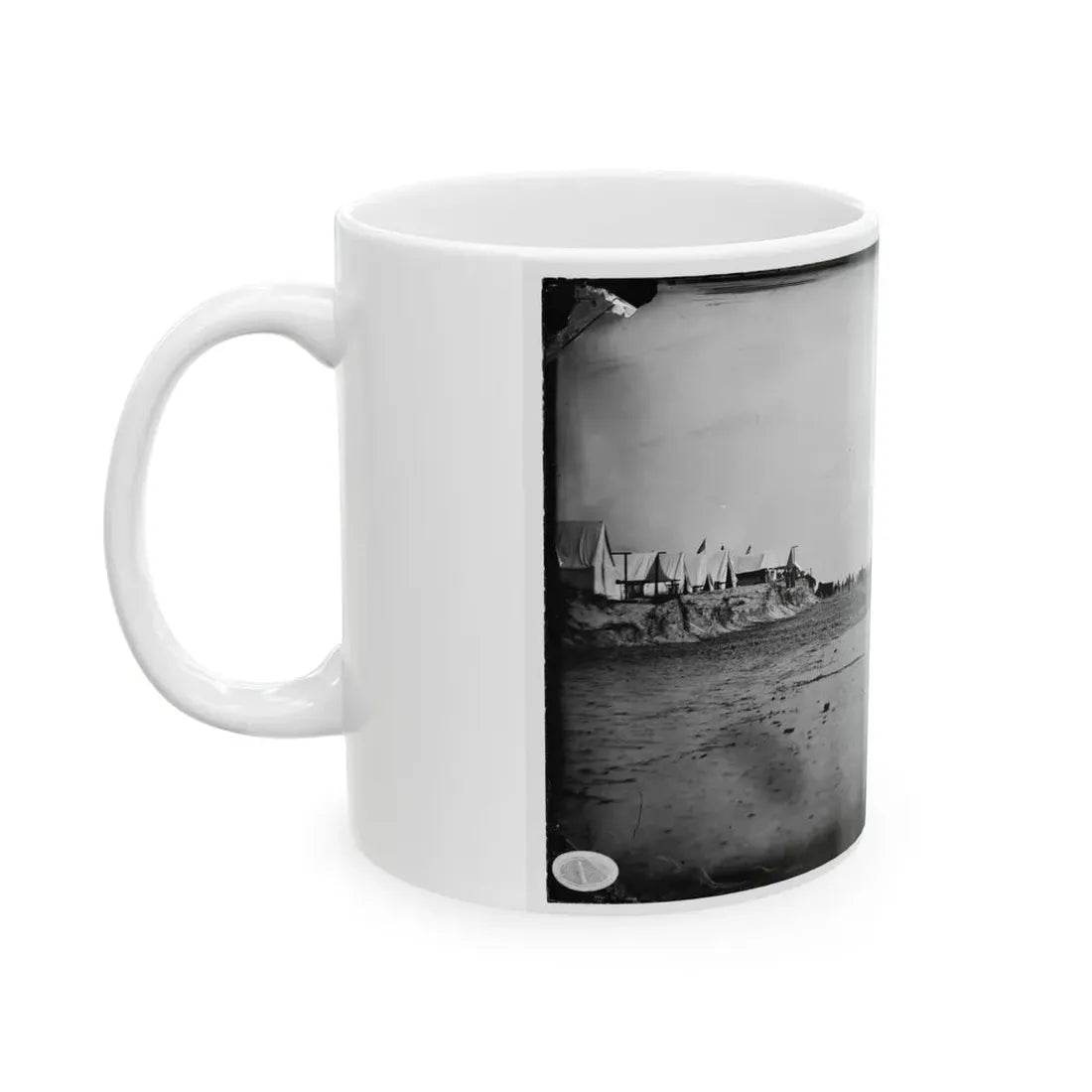 Morris Island, South Carolina. Unidentified Camp 002 (U.S. Civil War) White Coffee Mug - Go Mug Yourself