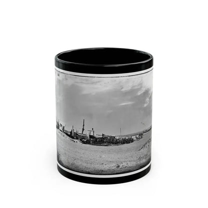 Morris Island, South Carolina. Unidentified Camp 003 (U.S. Civil War) Black Coffee Mug 11oz - Go Mug Yourself