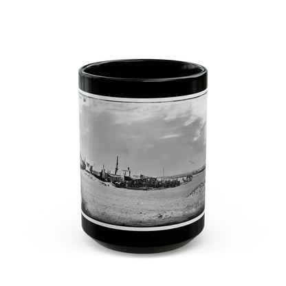 Morris Island, South Carolina. Unidentified Camp 003 (U.S. Civil War) Black Coffee Mug 15oz - Go Mug Yourself