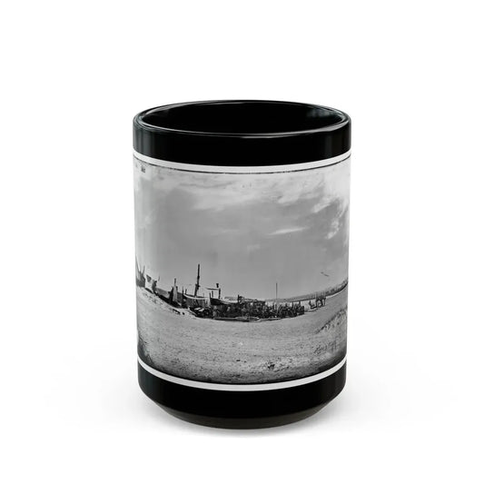 Morris Island, South Carolina. Unidentified Camp 003 (U.S. Civil War) Black Coffee Mug 15oz - Go Mug Yourself