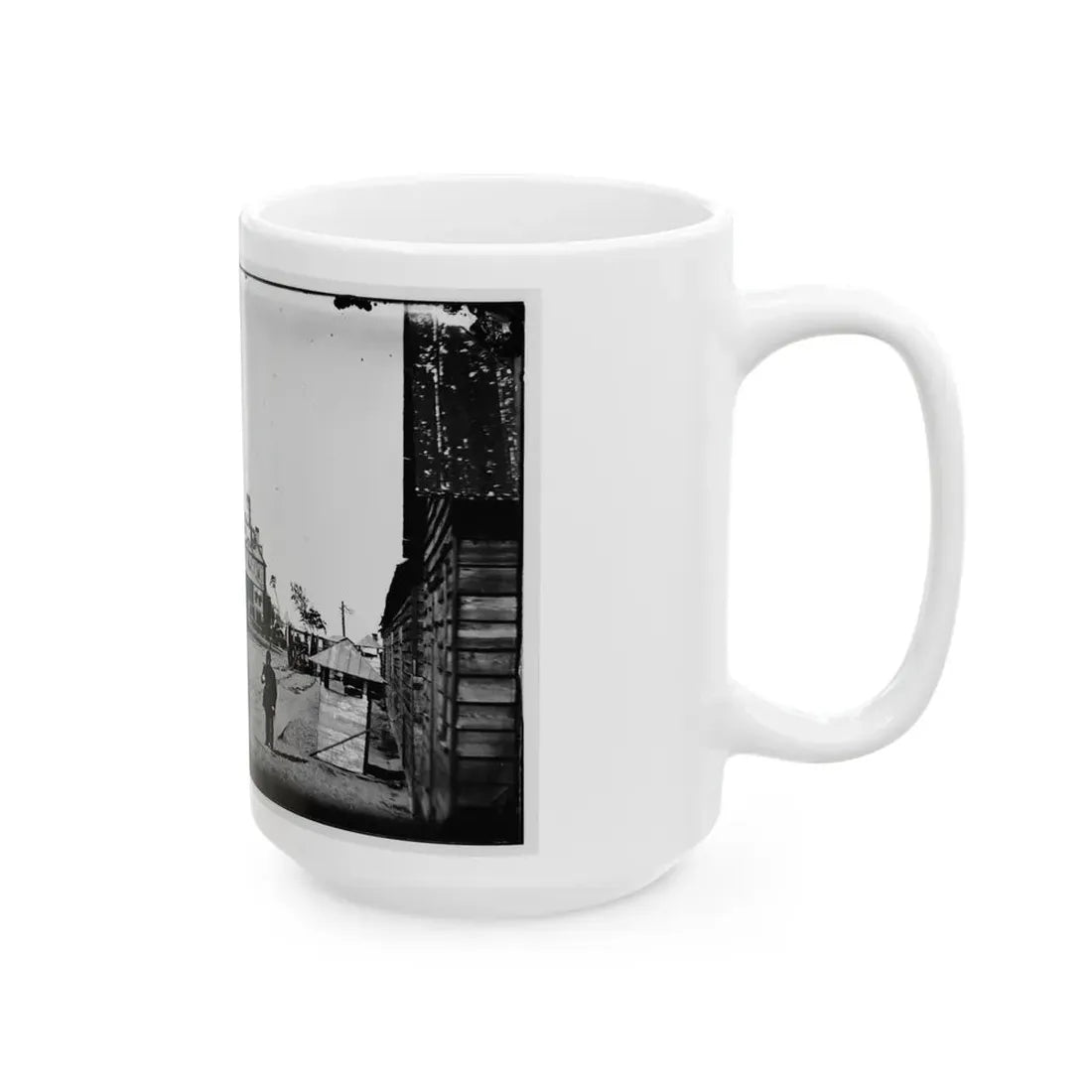 Morris Island, South Carolina. Unidentified Camp 005 (U.S. Civil War) White Coffee Mug - Go Mug Yourself
