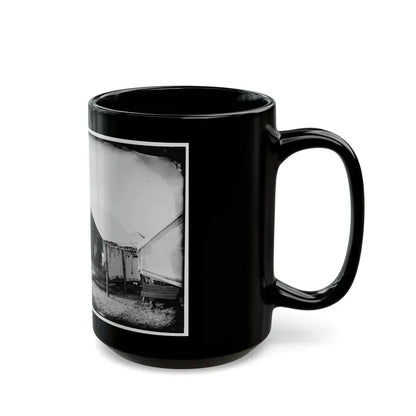 Morris Island, South Carolina. Unidentified Camp Scene (U.S. Civil War) Black Coffee Mug - Go Mug Yourself