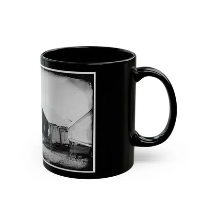 Morris Island, South Carolina. Unidentified Camp Scene (U.S. Civil War) Black Coffee Mug - Go Mug Yourself