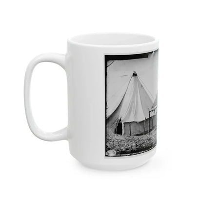 Morris Island, South Carolina. Unidentified Camp Scene (U.S. Civil War) White Coffee Mug - Go Mug Yourself