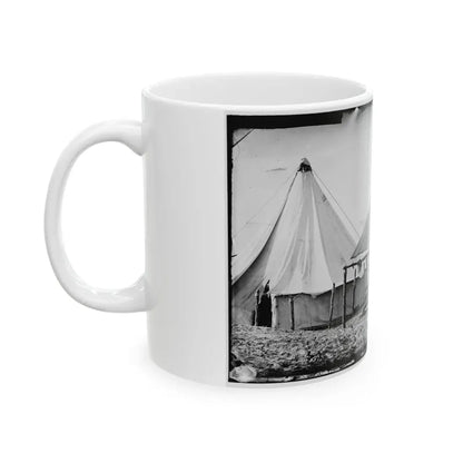 Morris Island, South Carolina. Unidentified Camp Scene (U.S. Civil War) White Coffee Mug - Go Mug Yourself