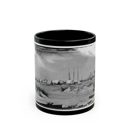 Morris Island, South Carolina. Unidentified Camp (U.S. Civil War) Black Coffee Mug 11oz - Go Mug Yourself