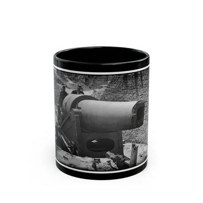 Morris Island, South Carolina. 300-Poinder Parrot Rifle After Bursting Of Muzzle (U.S. Civil War) Black Coffee Mug-11oz-Go Mug Yourself