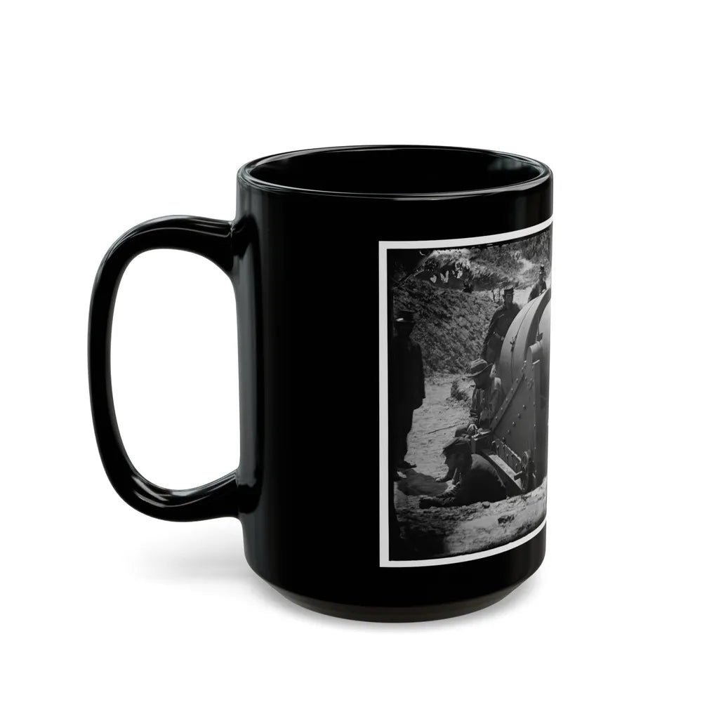 Morris Island, South Carolina. 300-Poinder Parrot Rifle After Bursting Of Muzzle (U.S. Civil War) Black Coffee Mug-Go Mug Yourself