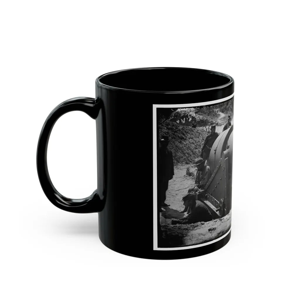 Morris Island, South Carolina. 300-Poinder Parrot Rifle After Bursting Of Muzzle (U.S. Civil War) Black Coffee Mug-Go Mug Yourself