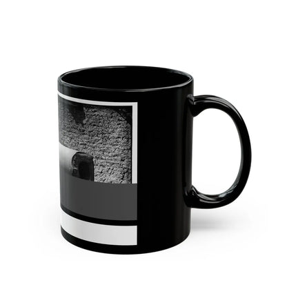 Morris Island, South Carolina. 300-Pounder Parrot Rifle After Bursting Of Muzzle (U.S. Civil War) Black Coffee Mug-Go Mug Yourself