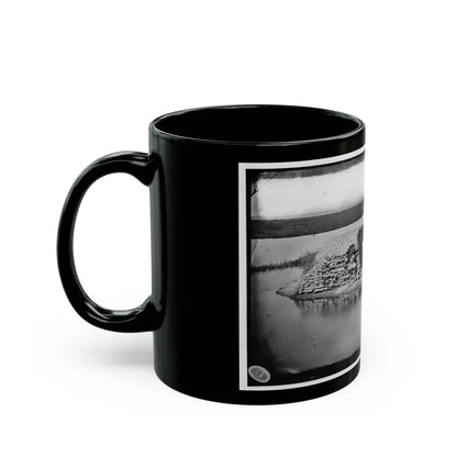 Morris Island, South Carolina. Battery Hays. One 8-Inch Parrot Rifle, Dismounted. Breaching Battery Against Fort Sumter (U.S. Civil War) Black Coffee Mug-Go Mug Yourself