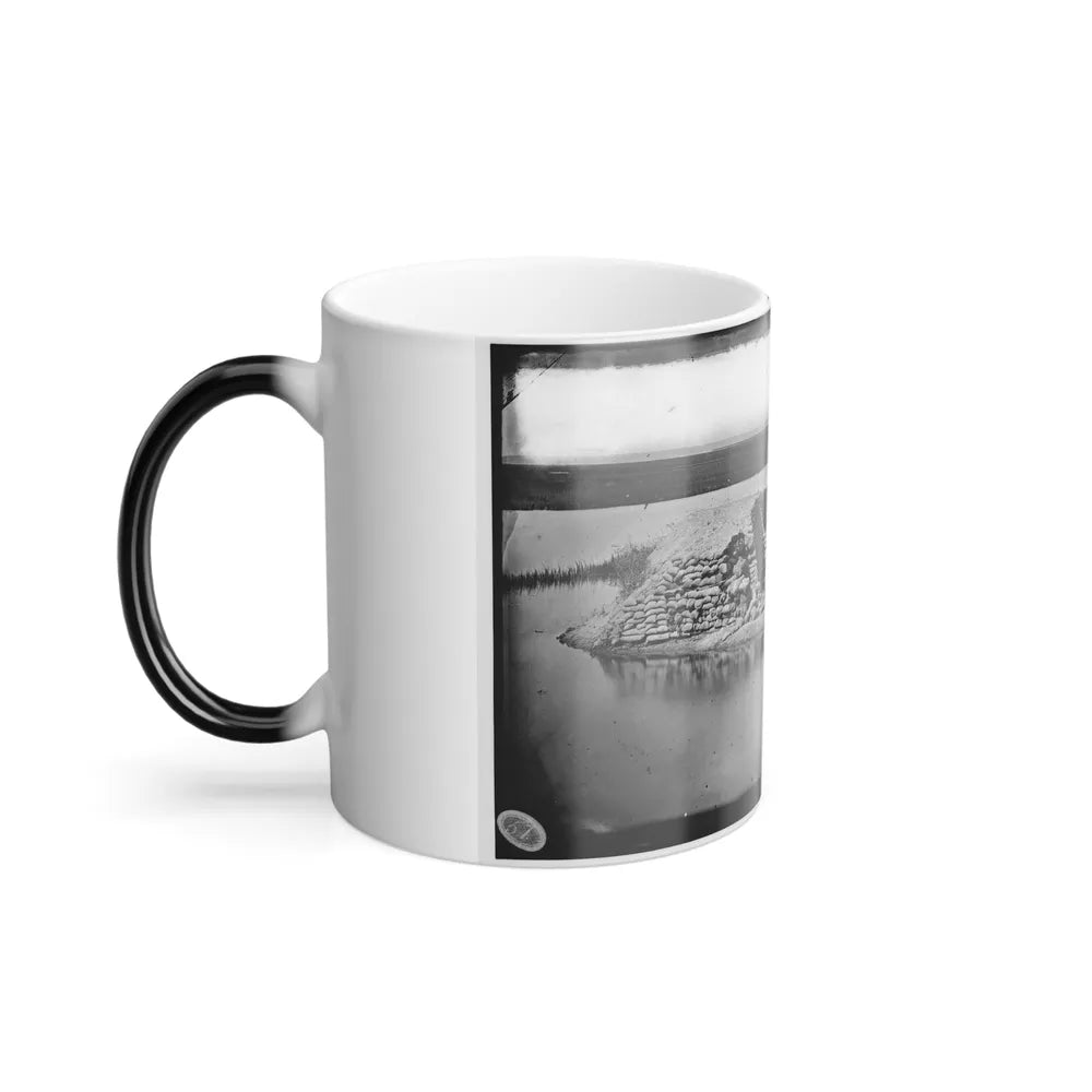 Morris Island, South Carolina. Battery Hays. One 8-Inch Parrot Rifle, Dismounted. Breaching Battery Against Fort Sumter (U.S. Civil War) Color Changing Coffee Mug 11oz-Go Mug Yourself