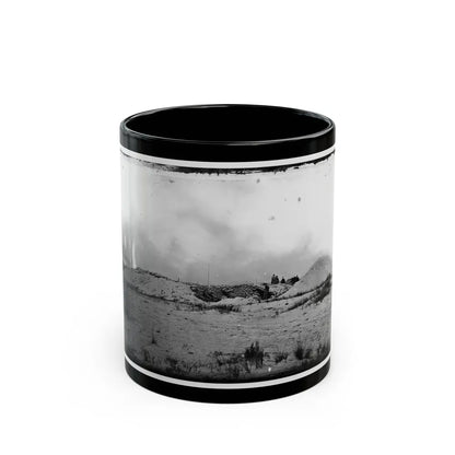 Morris Island, South Carolina. Battery Weed. Five 10-Inch Siege Mortars (U.S. Civil War) Black Coffee Mug-11oz-Go Mug Yourself