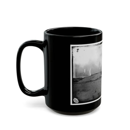 Morris Island, South Carolina. Battery Weed. Five 10-Inch Siege Mortars (U.S. Civil War) Black Coffee Mug-Go Mug Yourself