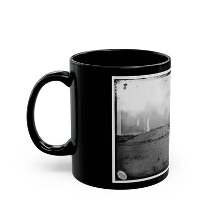 Morris Island, South Carolina. Battery Weed. Five 10-Inch Siege Mortars (U.S. Civil War) Black Coffee Mug-Go Mug Yourself