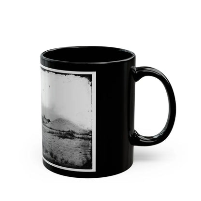 Morris Island, South Carolina. Battery Weed. Five 10-Inch Siege Mortars (U.S. Civil War) Black Coffee Mug-Go Mug Yourself