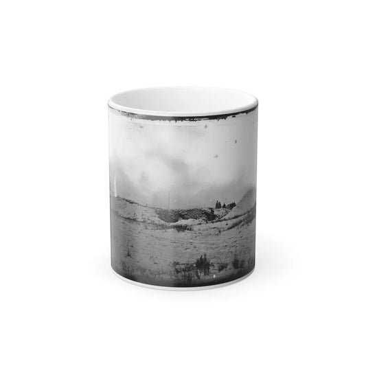Morris Island, South Carolina. Battery Weed. Five 10-Inch Siege Mortars (U.S. Civil War) Color Changing Coffee Mug 11oz-11oz-Go Mug Yourself
