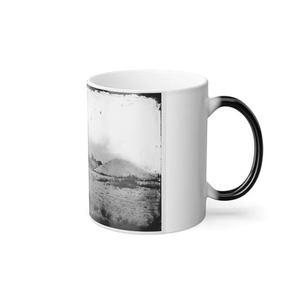 Morris Island, South Carolina. Battery Weed. Five 10-Inch Siege Mortars (U.S. Civil War) Color Changing Coffee Mug 11oz-Go Mug Yourself